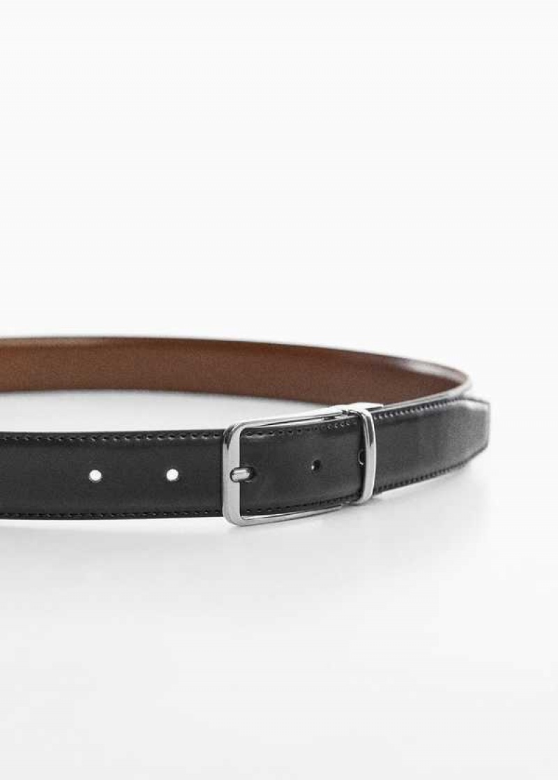 Mango Læder Reversible Belt | MNG-21171