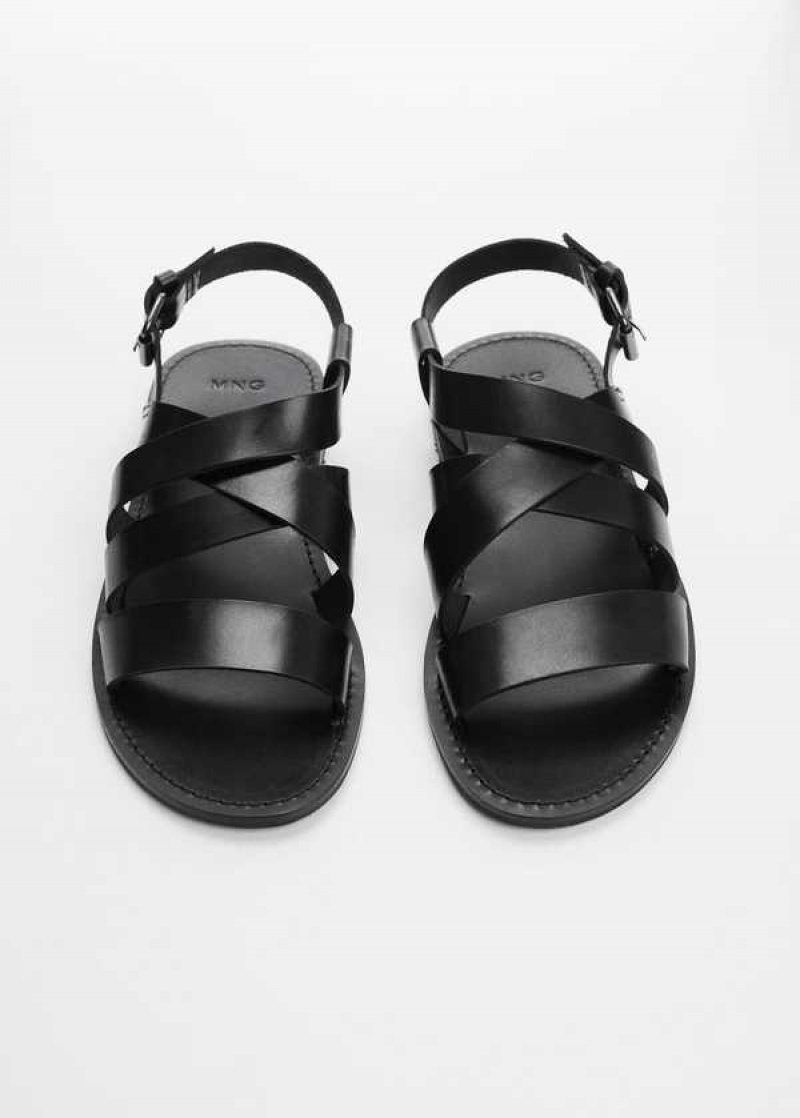 Mango Læder Sandals With Straps | MNG-21305