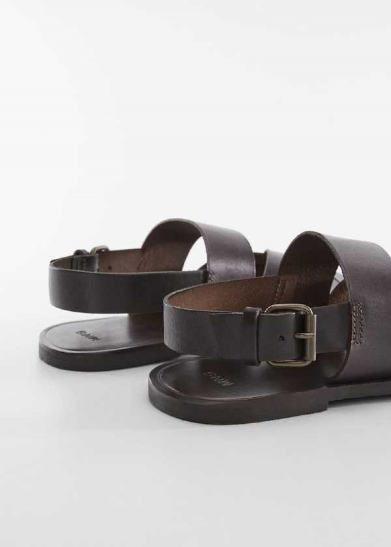 Mango Læder Sandals With Straps | MNG-21309