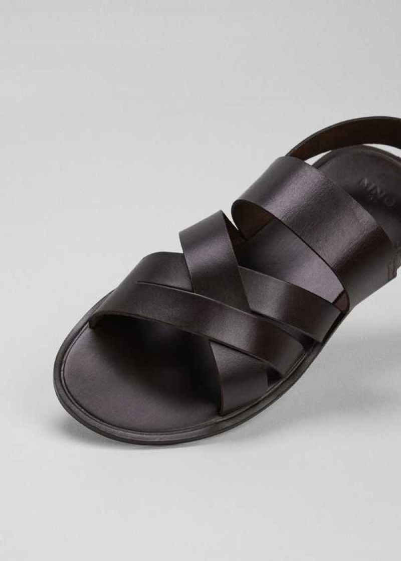 Mango Læder Sandals With Straps | MNG-21309