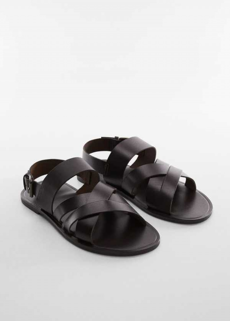 Mango Læder Sandals With Straps | MNG-21309