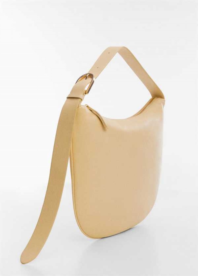 Mango Læder Shoulder Bag | MNG-23360