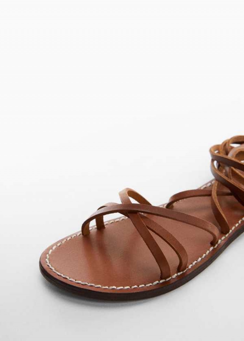 Mango Læder Straps Sandals | MNG-23387