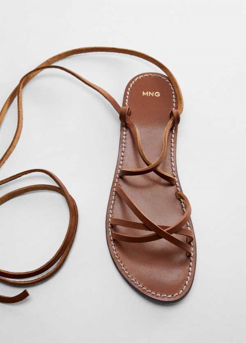 Mango Læder Straps Sandals | MNG-23387