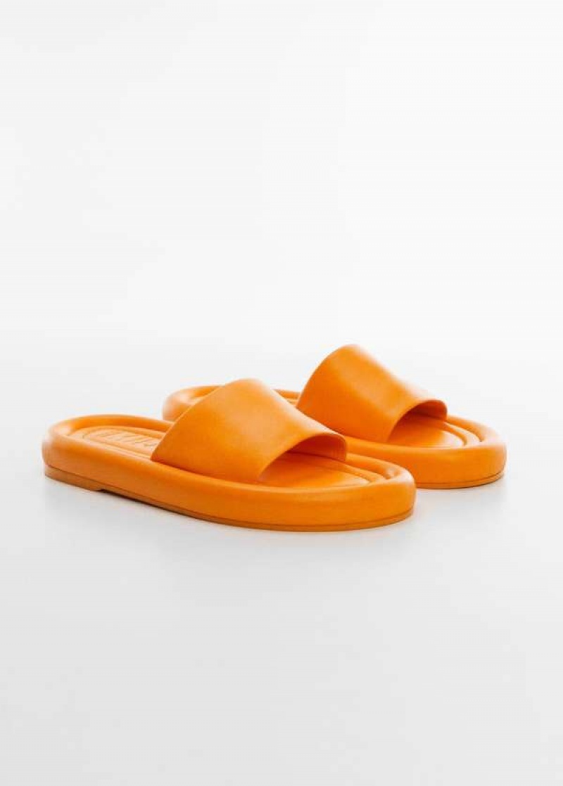 Mango Læder Tanga Sandals | MNG-23412