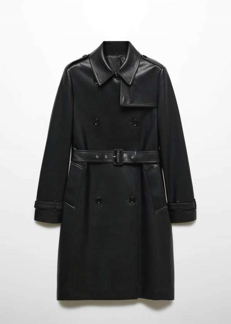 Mango Læder-effect Trench Coat | MNG-26507