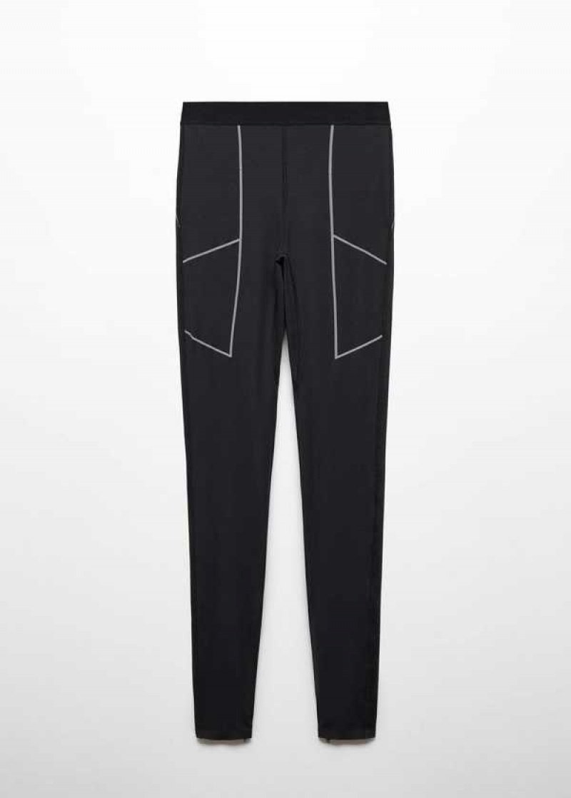 Mango Leggings With Zipped Hem | MNG-24416