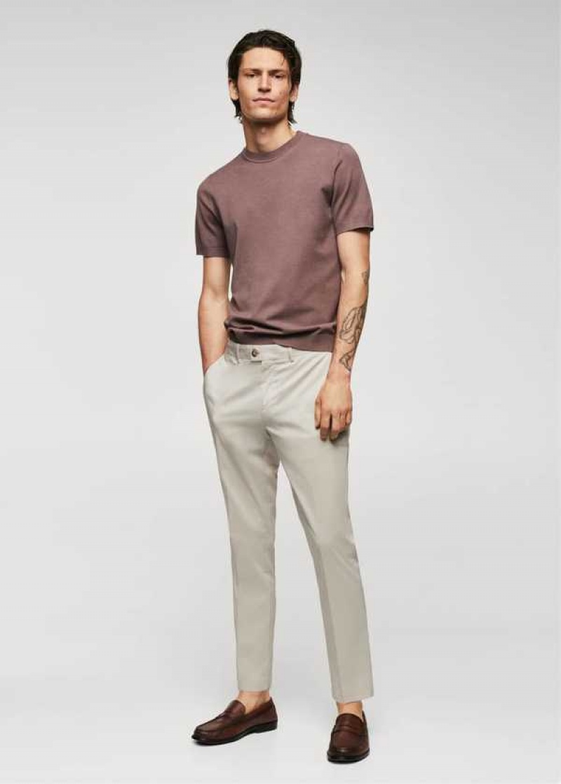 Mango Lehké Bavlněné Pants | MNG-22354