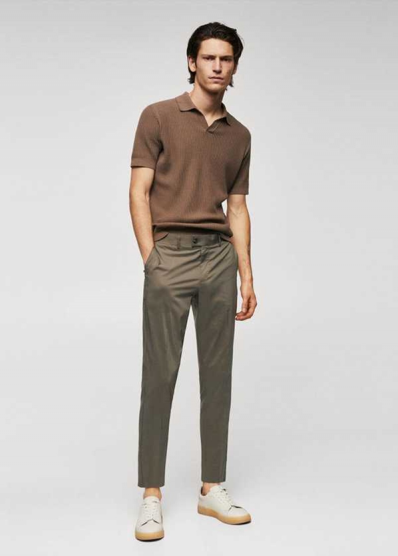 Mango Lehké Bavlněné Pants | MNG-22355