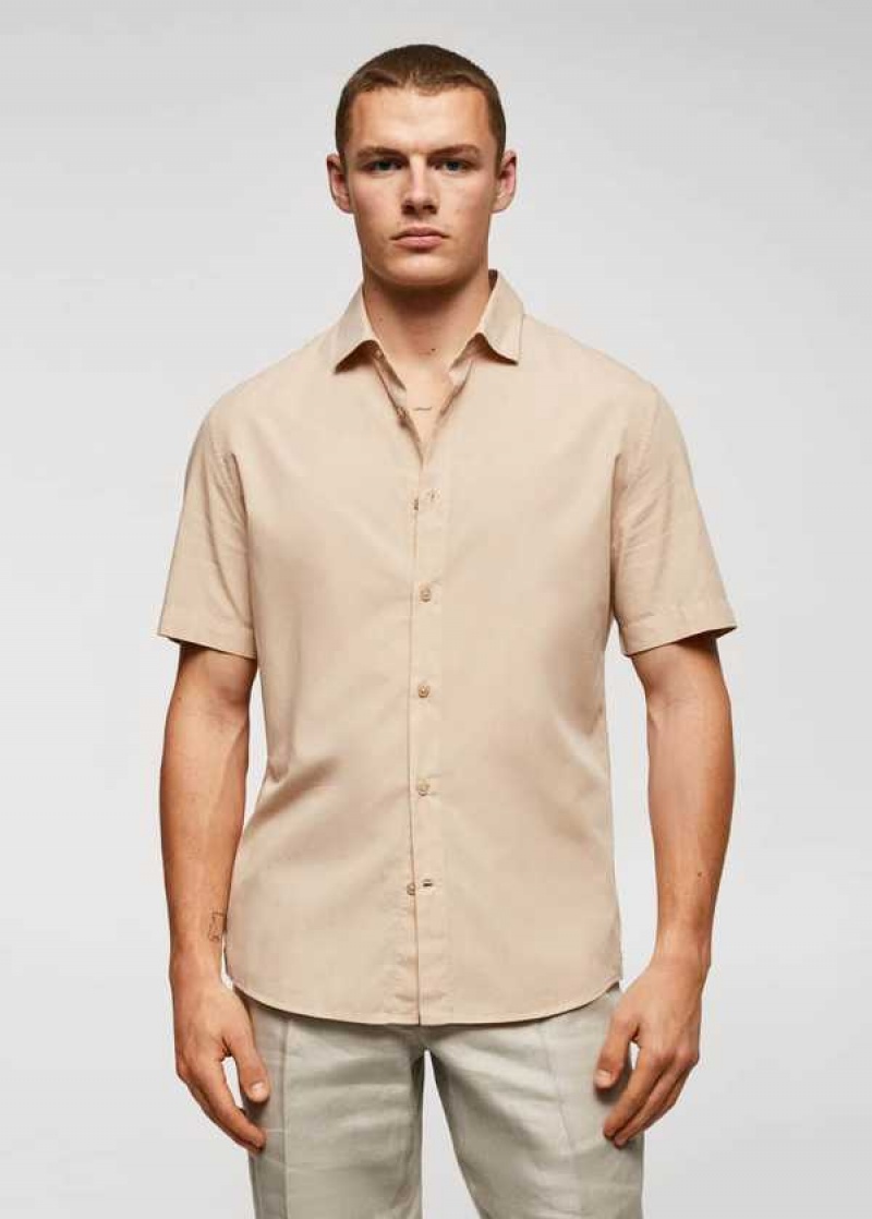 Mango Lehké Bavlněné Shirt | MNG-22040