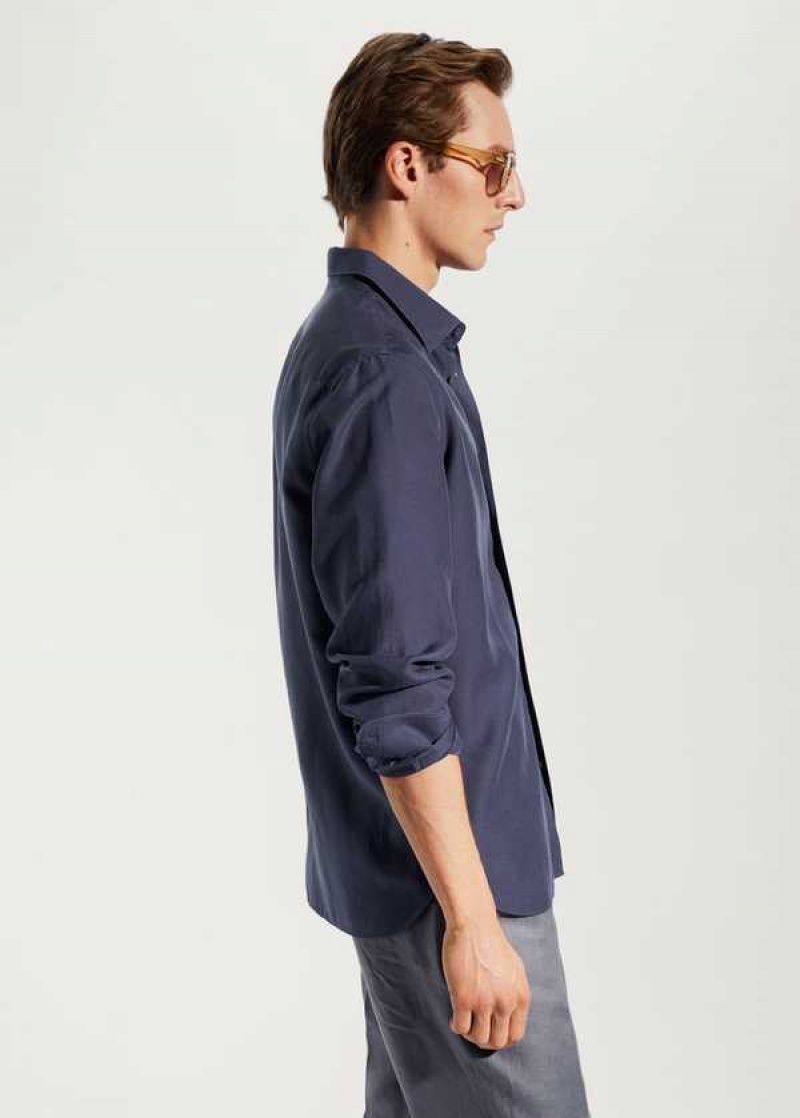 Mango Light Tencel-linen Shirt | MNG-21982