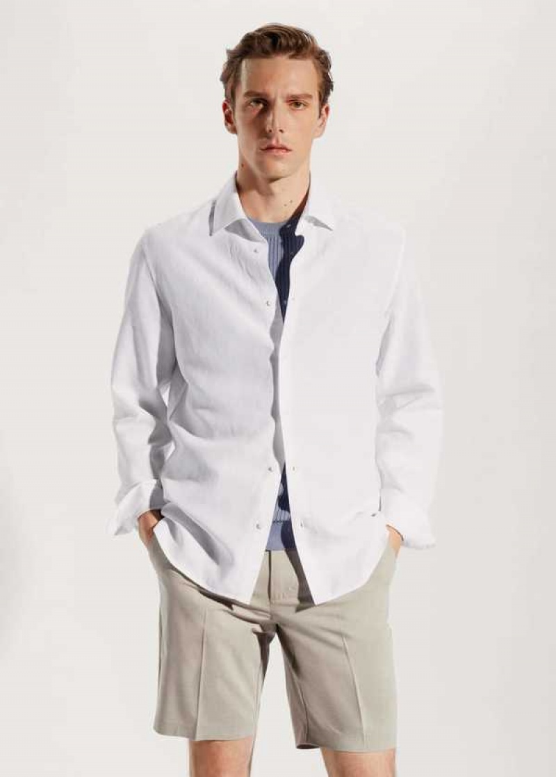 Mango Light Tencel-linen Shirt | MNG-21983