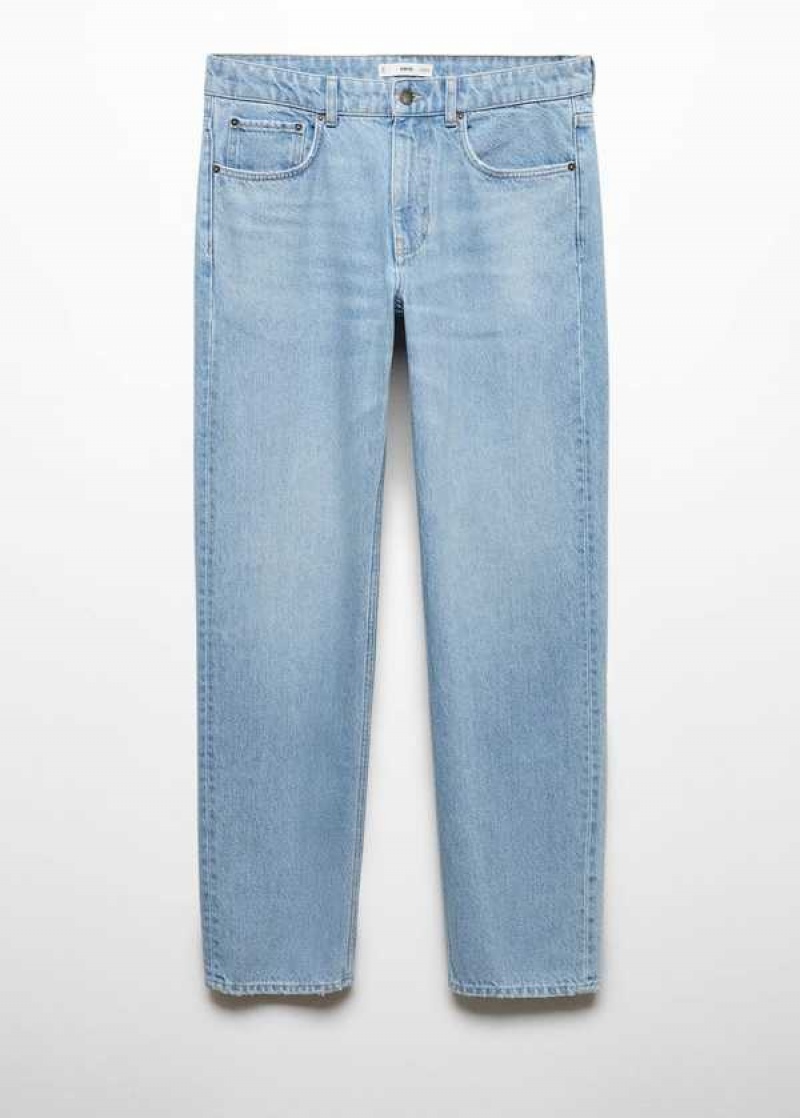 Mango Light-wash Loose-fit Jeans | MNG-21881