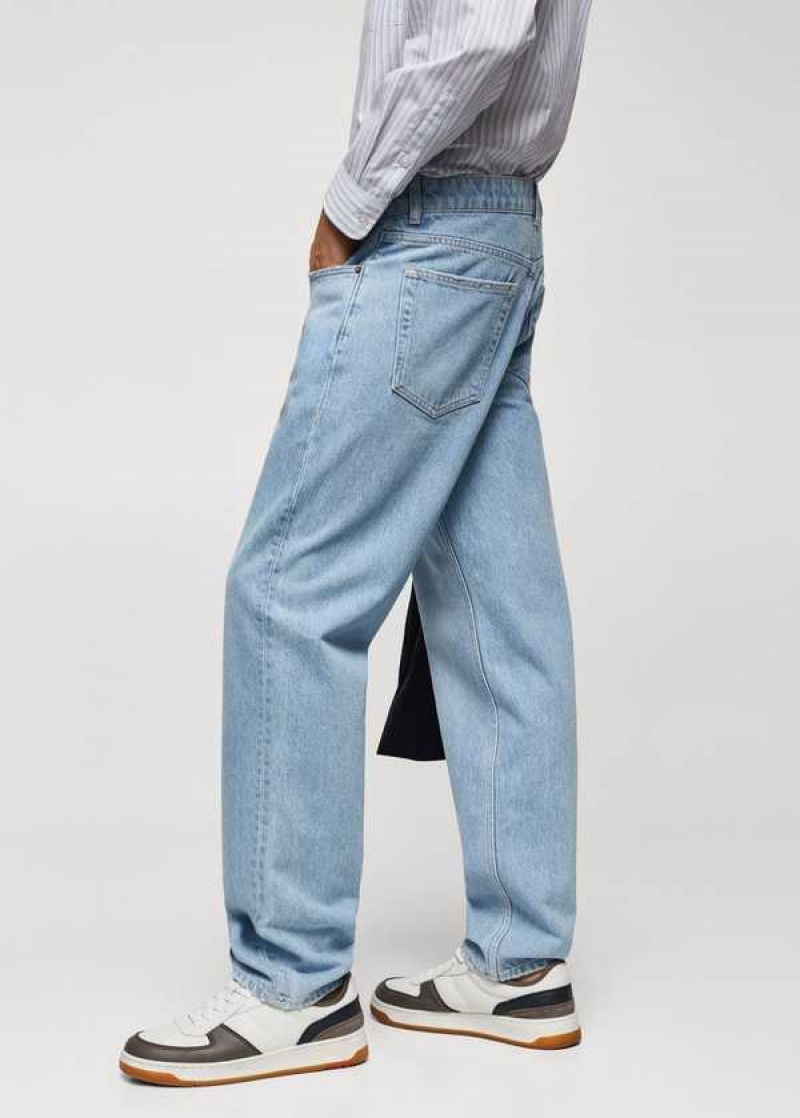 Mango Light-wash Loose-fit Jeans | MNG-21881