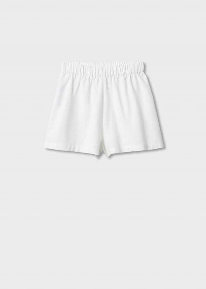 Mango Linen Pajama Shorts | MNG-23721