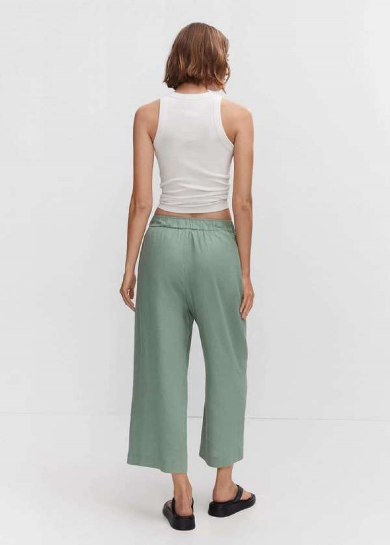 Mango Linen-blend Culotte Trousers | MNG-24513