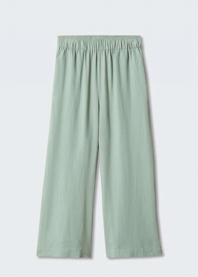 Mango Linen-blend Culotte Trousers | MNG-24513