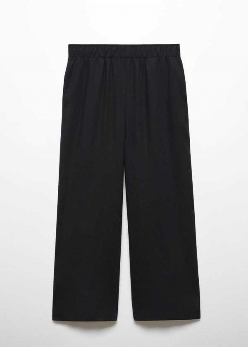 Mango Linen-blend Culotte Trousers | MNG-24462