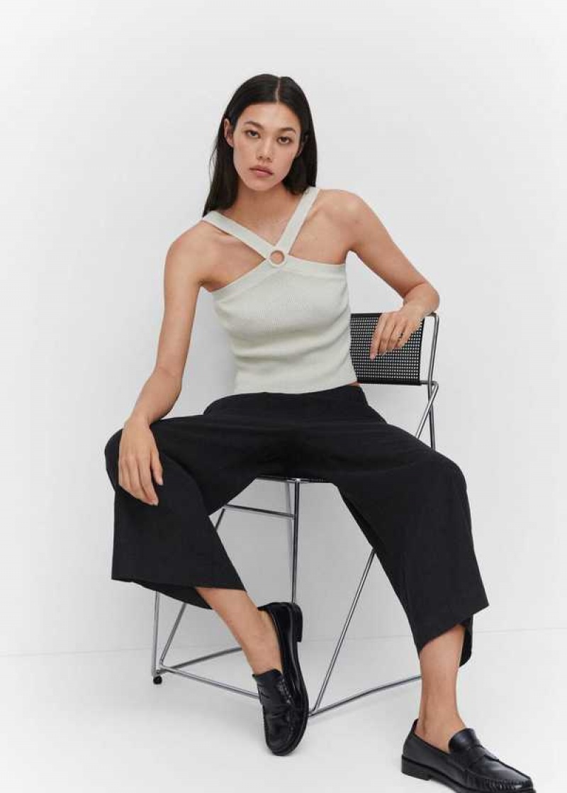 Mango Linen-blend Culotte Trousers | MNG-24462