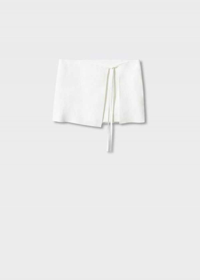 Mango Linen-blend Wrap Skirt | MNG-24132