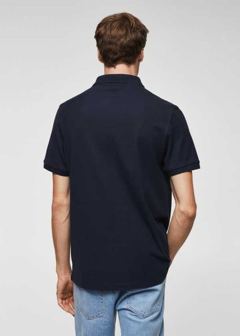 Mango Logo Bavlněné Polo Shirt | MNG-21739