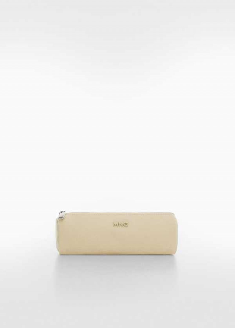 Mango Logo Zipped Pencil Case | MNG-23041