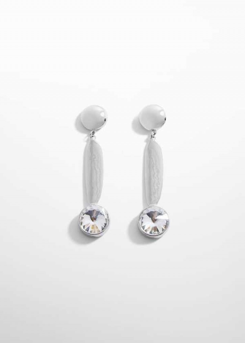 Mango Long Crystal Earrings | MNG-22808