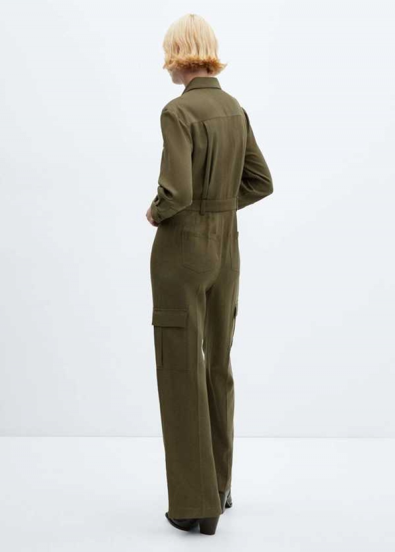 Mango Long Jumpsuit With Shirt Collar | MNG-25707