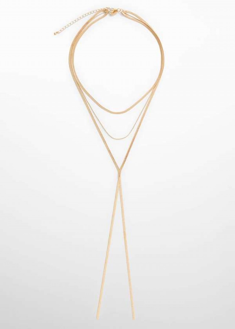 Mango Long Triple Necklace | MNG-22910