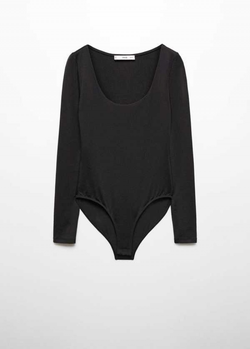 Mango Low-cut Halterneck Bodysuit | MNG-24792