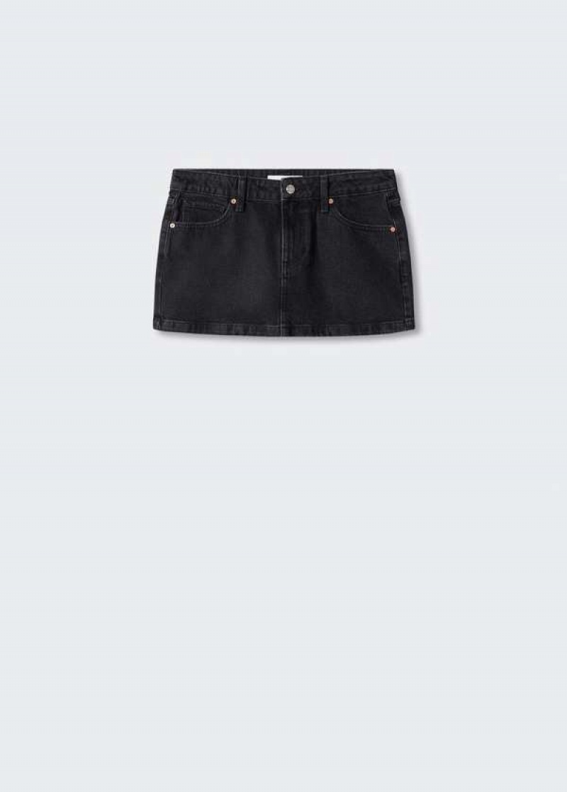 Mango Low-rise Denim Mini Skirt | MNG-24059