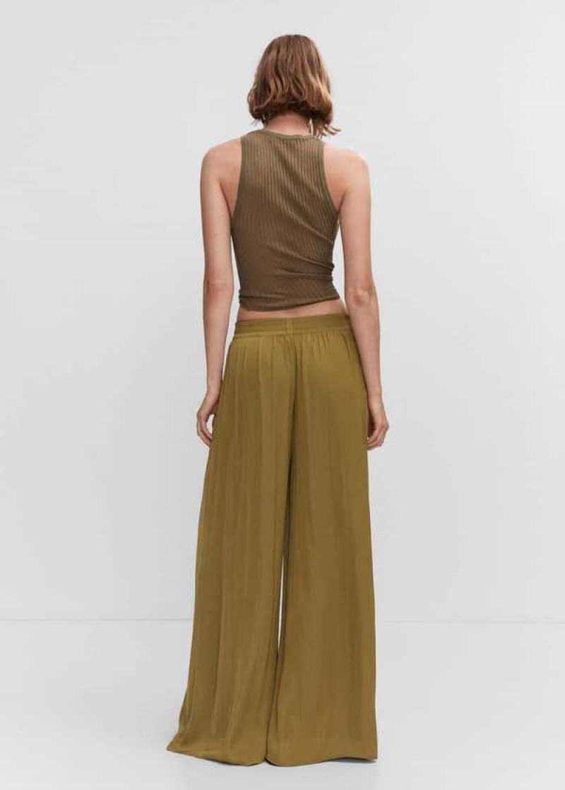 Mango Low-rise Palazzo Pants | MNG-24510