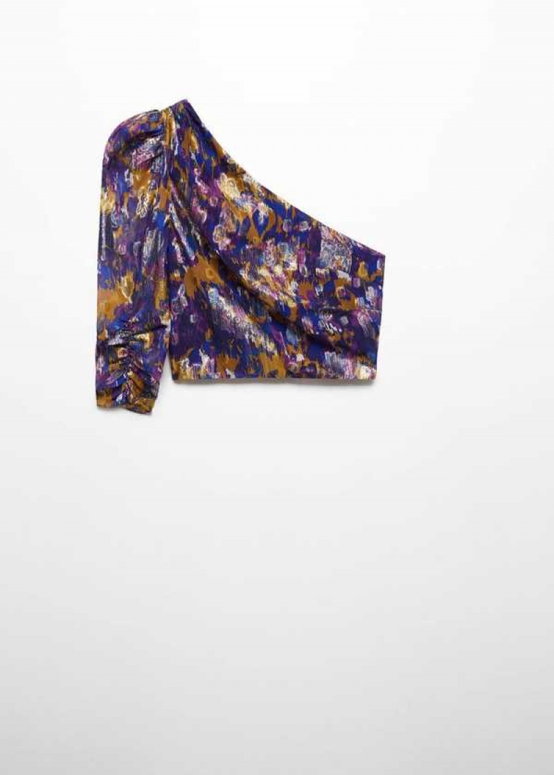 Mango Maxi-flower Velvet Blouse | MNG-25460