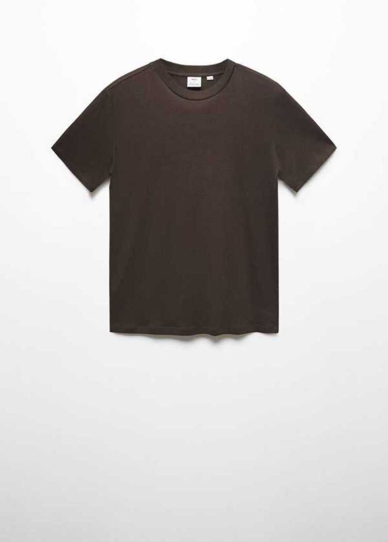 Mango Mercerized Regular-fit T-shirt | MNG-21700