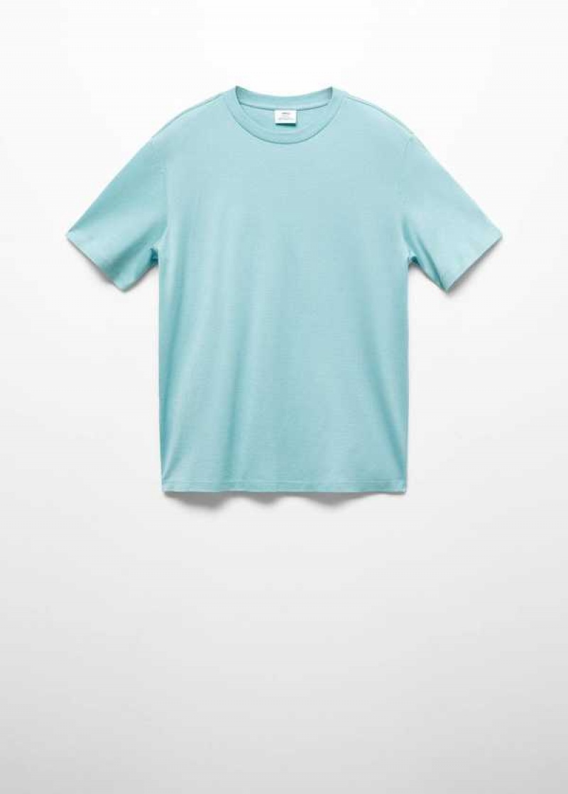 Mango Mercerized Regular-fit T-shirt | MNG-21653