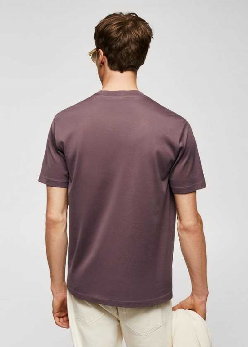 Mango Mercerized Regular-fit T-shirt | MNG-21583