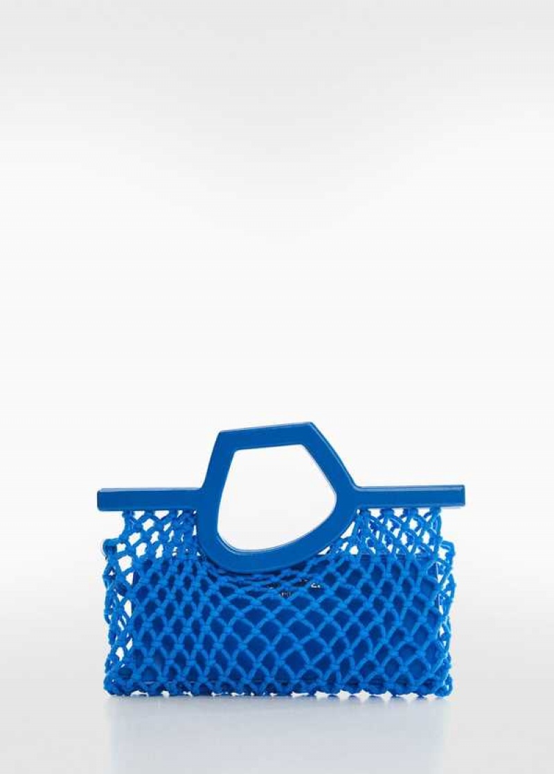 Mango Mesh Bag With Irregular Handle | MNG-23248