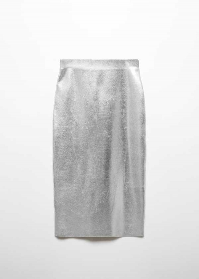 Mango Metallic Midi Skirt | MNG-24222