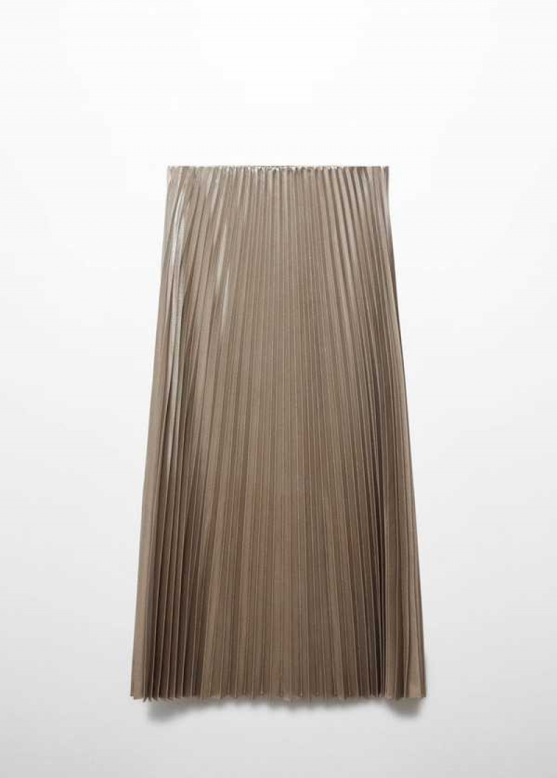 Mango Metallic Plisovaný Skirt | MNG-24127