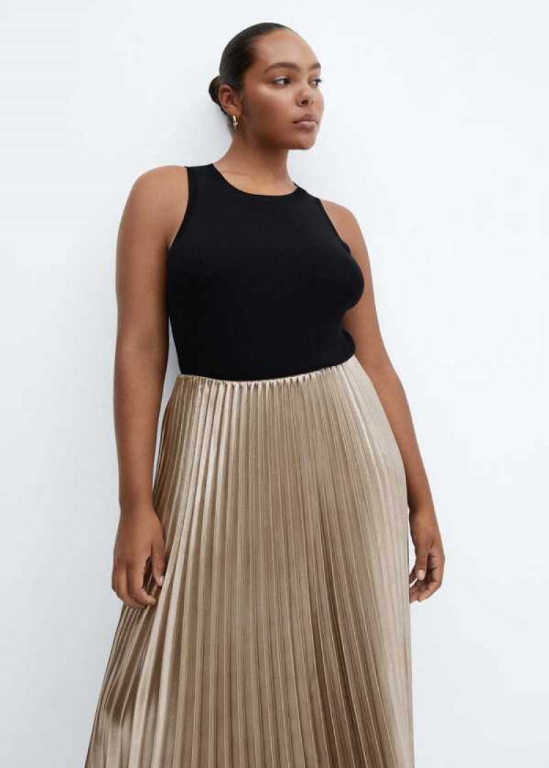 Mango Metallic Plisovaný Skirt | MNG-24127