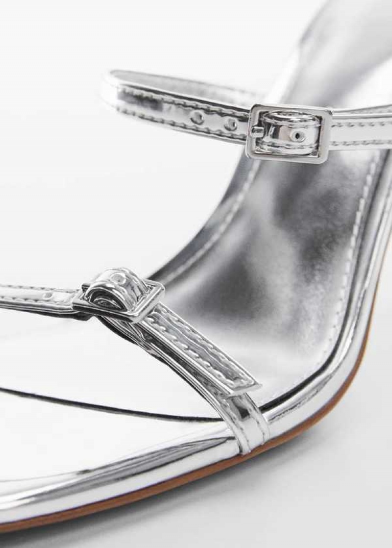 Mango Metallic Straps Sandals | MNG-23472