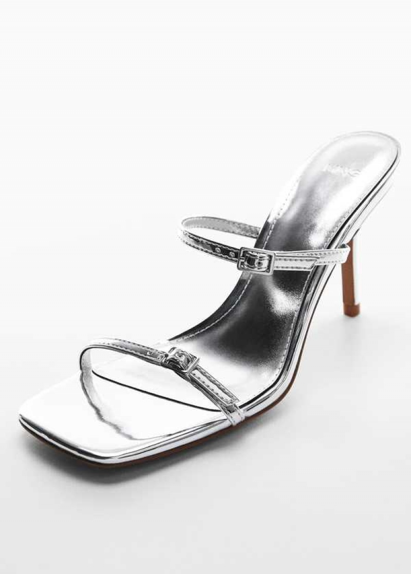 Mango Metallic Straps Sandals | MNG-23472