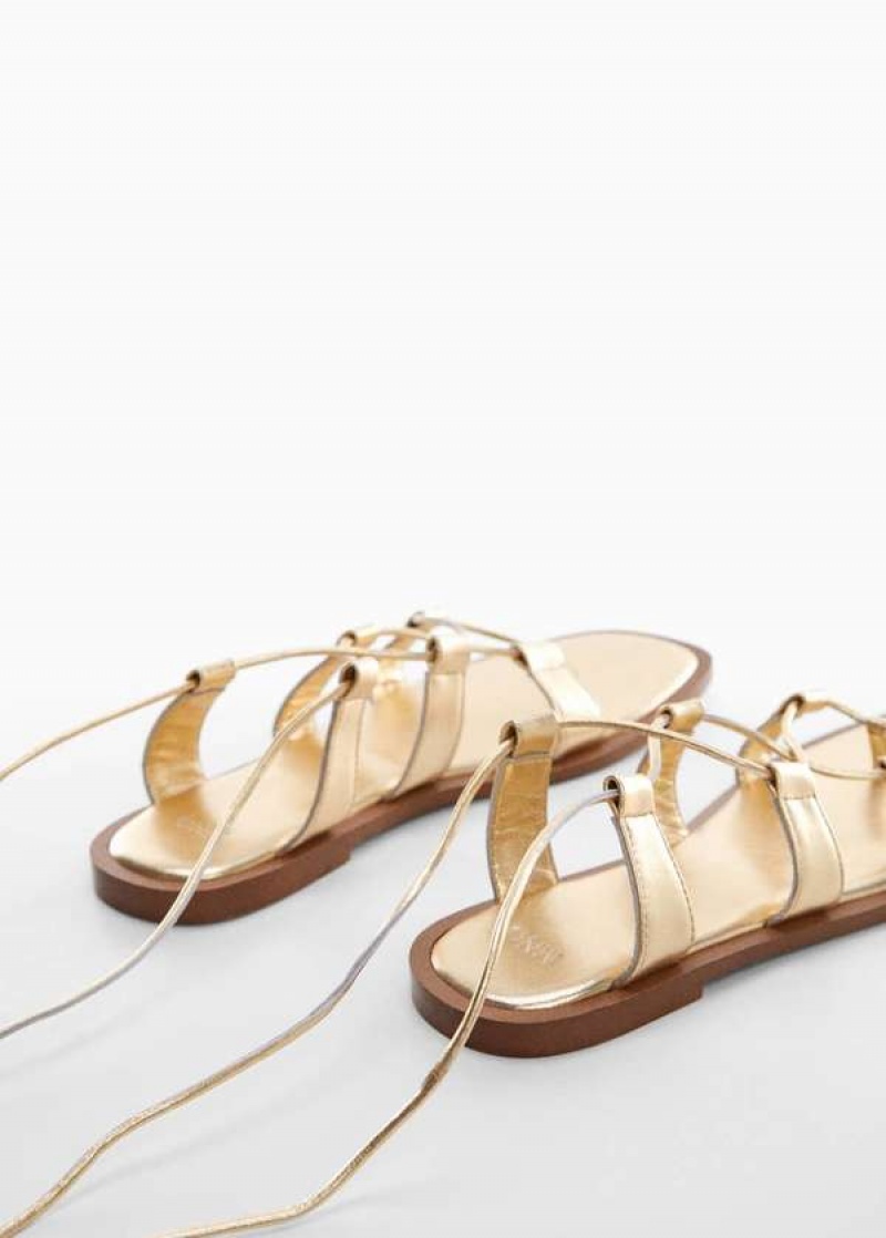 Mango Metallic Straps Sandals | MNG-23491