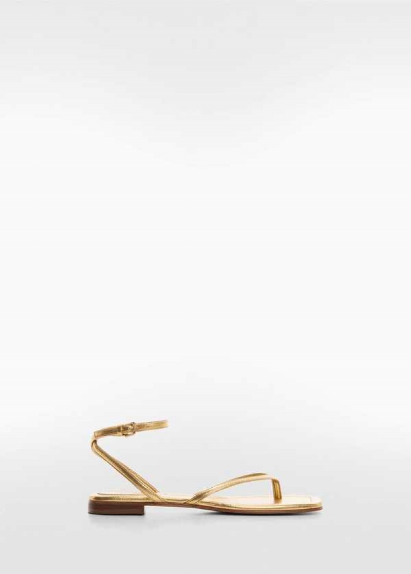 Mango Metallic Straps Sandals | MNG-23539