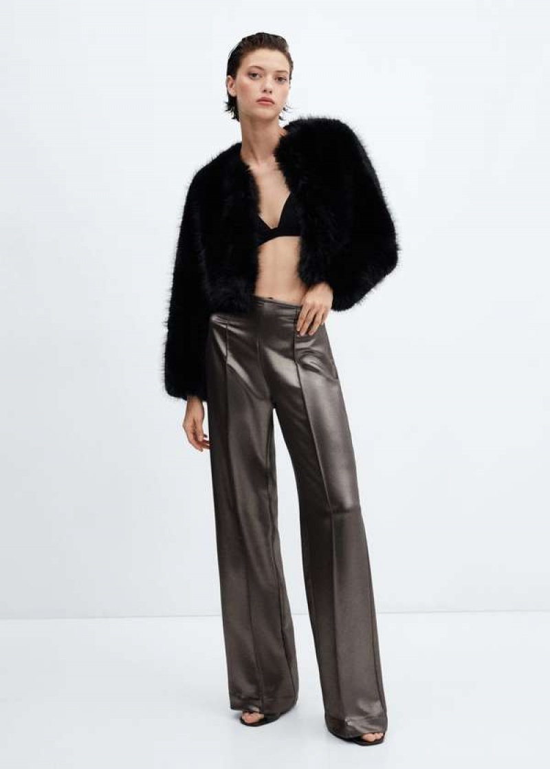 Mango Metallic-effect Pants | MNG-24300