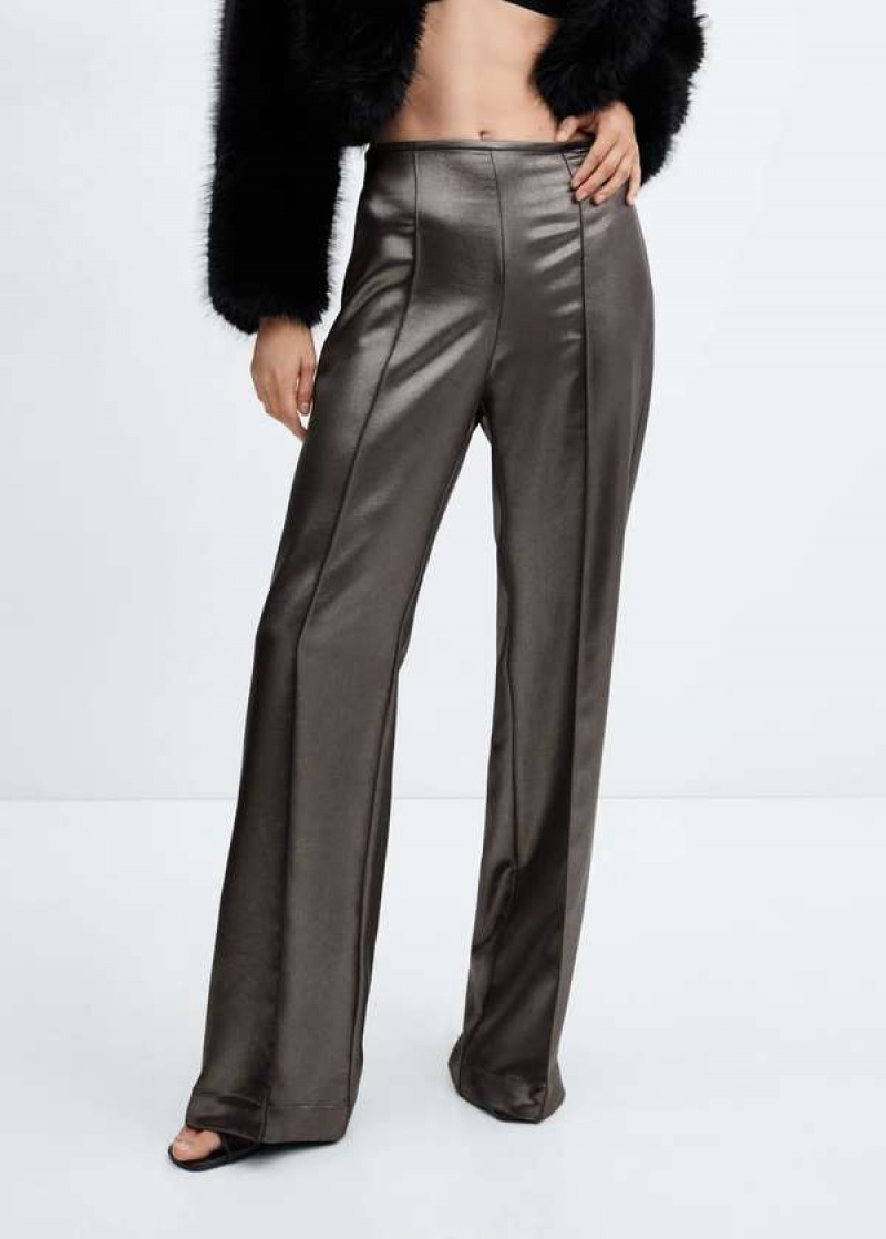 Mango Metallic-effect Pants | MNG-24300