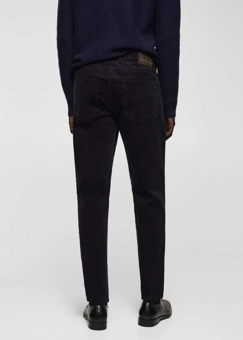 Mango Micro-corduroy Slim-fit Pants | MNG-22525