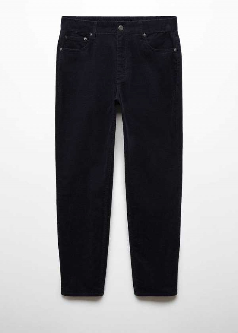 Mango Micro-corduroy Slim-fit Pants | MNG-22525