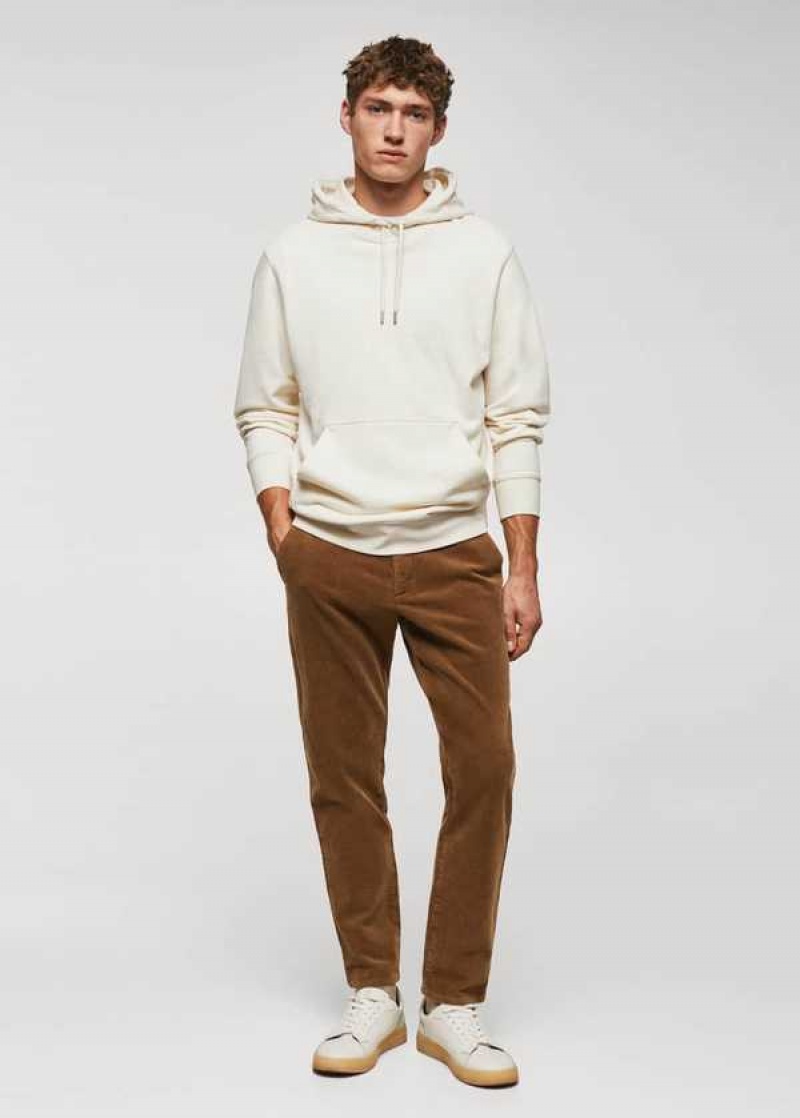 Mango Micro-corduroy Slim-fit Pants | MNG-22380