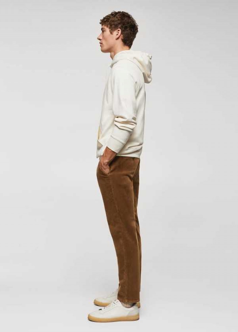 Mango Micro-corduroy Slim-fit Pants | MNG-22380